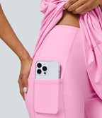 Robe Sport 2 en 1 avec Soutien-Gorge Intégré Dos Nageur Poches Latérales et Coupe Mini