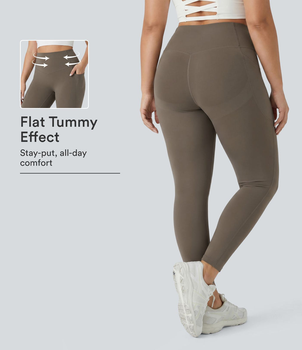 Legging d'entraînement gainant galbant taille haute grande taille avec poches Halara UltraSculpt™