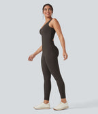 Combinaison de sport Halara UltraSculpt™ col V gainante push-up à poches
