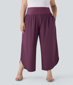 Pantalon tailleur gainant taille haute avec poches Halara Flex™