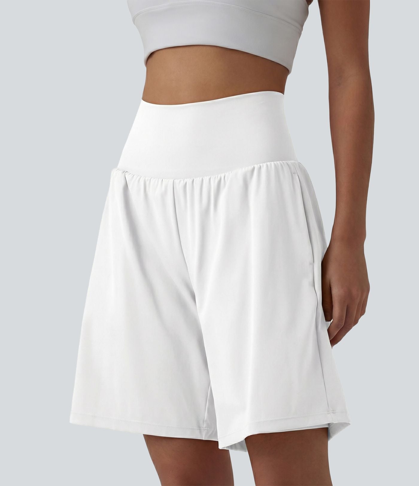 Short de yoga 2-en-1 SoftlyZero™ Airy taille très haute effet frais InstantCool 22,8 cm avec poches