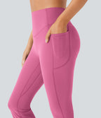 Pantalon de yoga à coupe bootcut gainant galbant taille haute avec effet scrunch et poches Halara UltraSculpt™