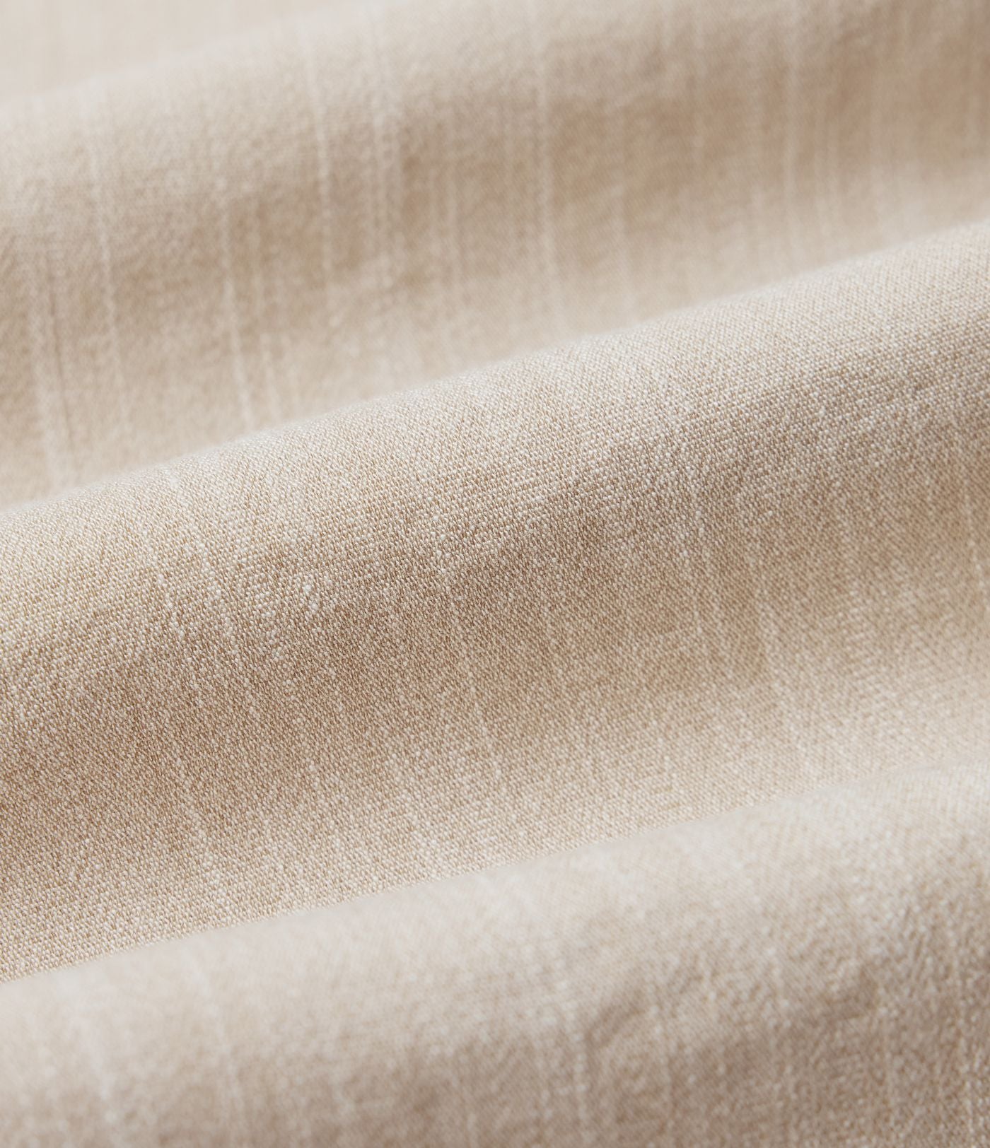 Pantalon décontracté mi-taille effet lin avec poches