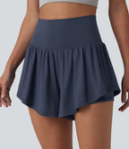 Short de yoga 2-en-1 SoftlyZero™ Airy effet frais InstantCool taille haute 7,5 cm avec poches