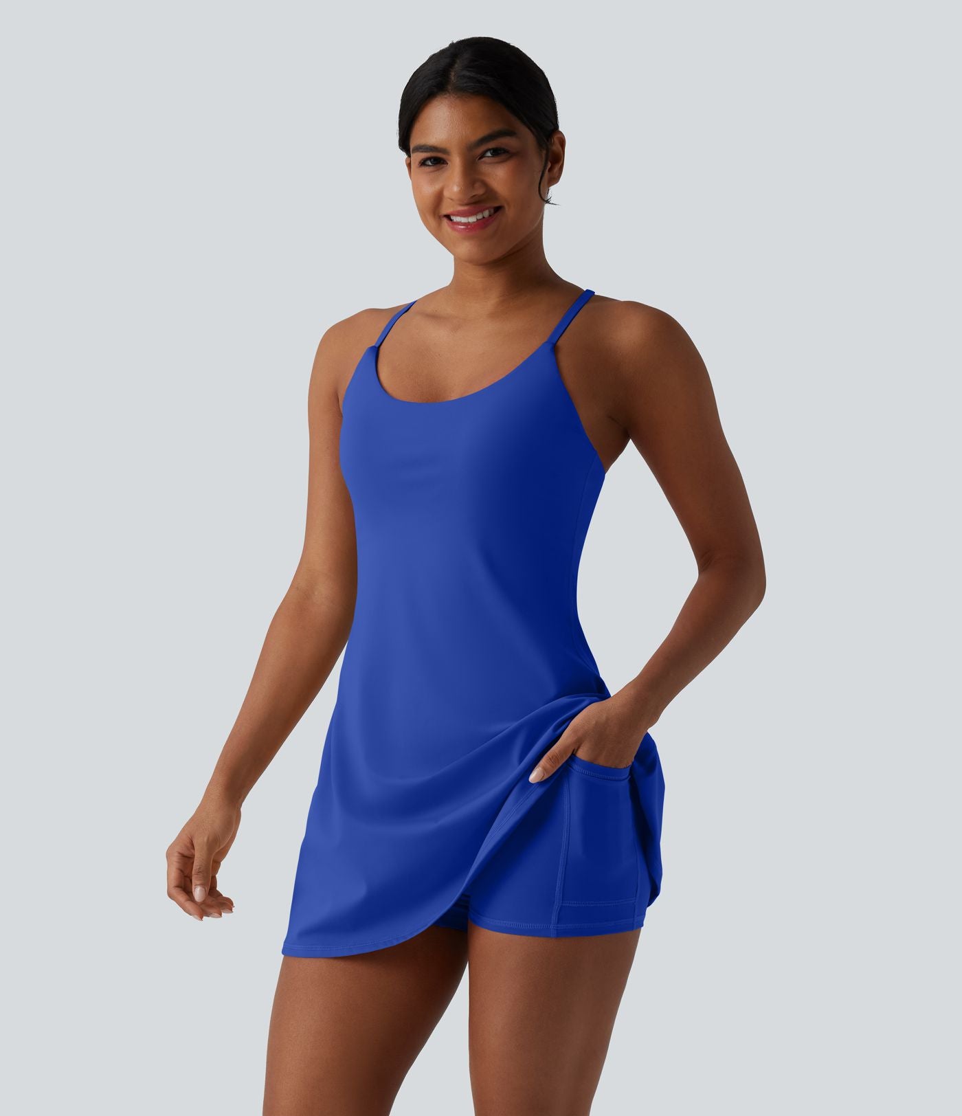 Robe sport SoftlyZero™ Plush ventre plat avec poches – Édition Easy Peasy