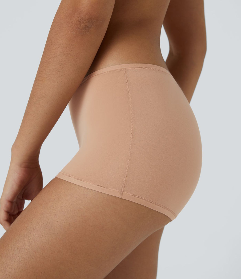 Shorty uni taille basse, très extensible et doux pour la peau