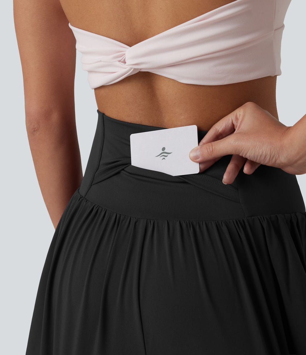 Short de running 2-en-1 taille haute 12,5 cm avec poches