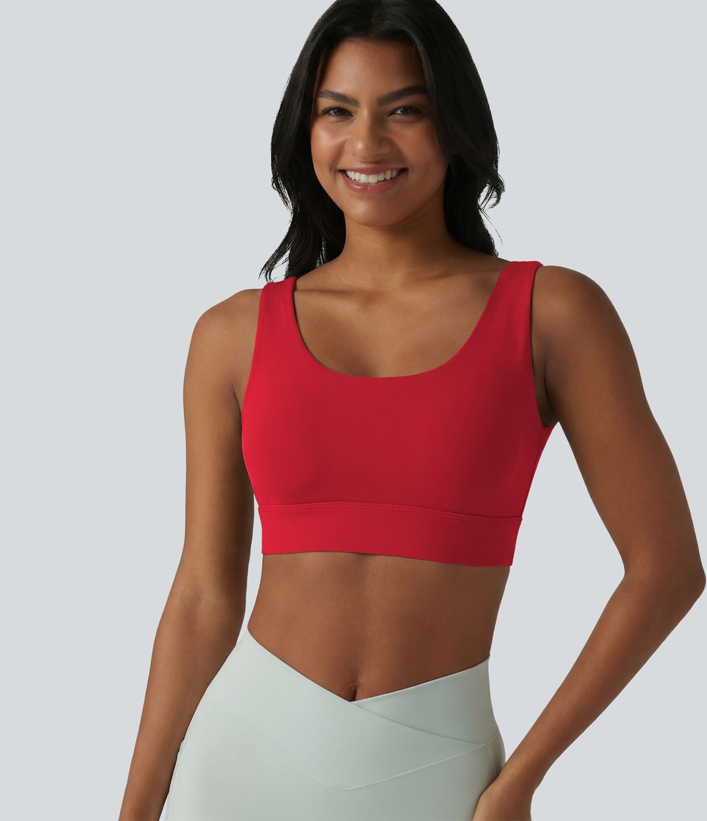 Brassière de sport Halara UltraSculpt™ maintien moyen dos nu avec boucle ajustable et brassière intégrée