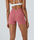 Softlyzero™ Short 7,5cm Biker Taille Haute Croisé Uni