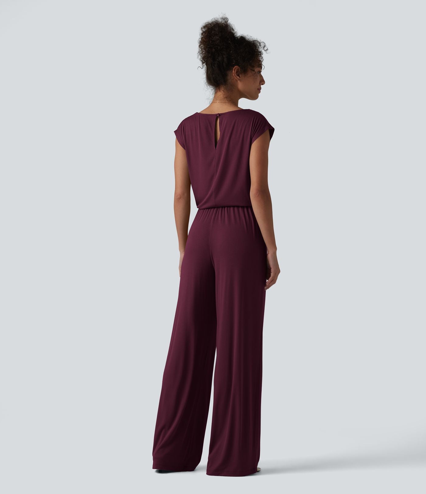 Combinaison casual sans manches col V cordon de serrage avec poches - Easy Peasy