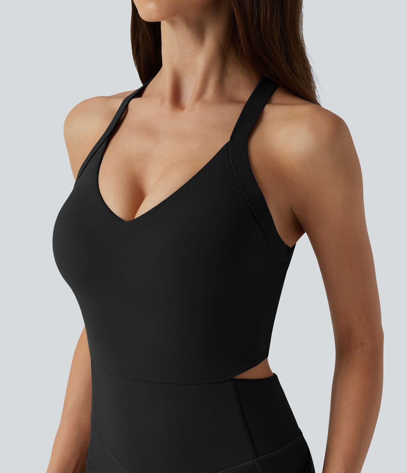 Combinaison moulante dos nu Halara UltraSculpt™ gainante et gainante avec poches - Édition Easy Peezy