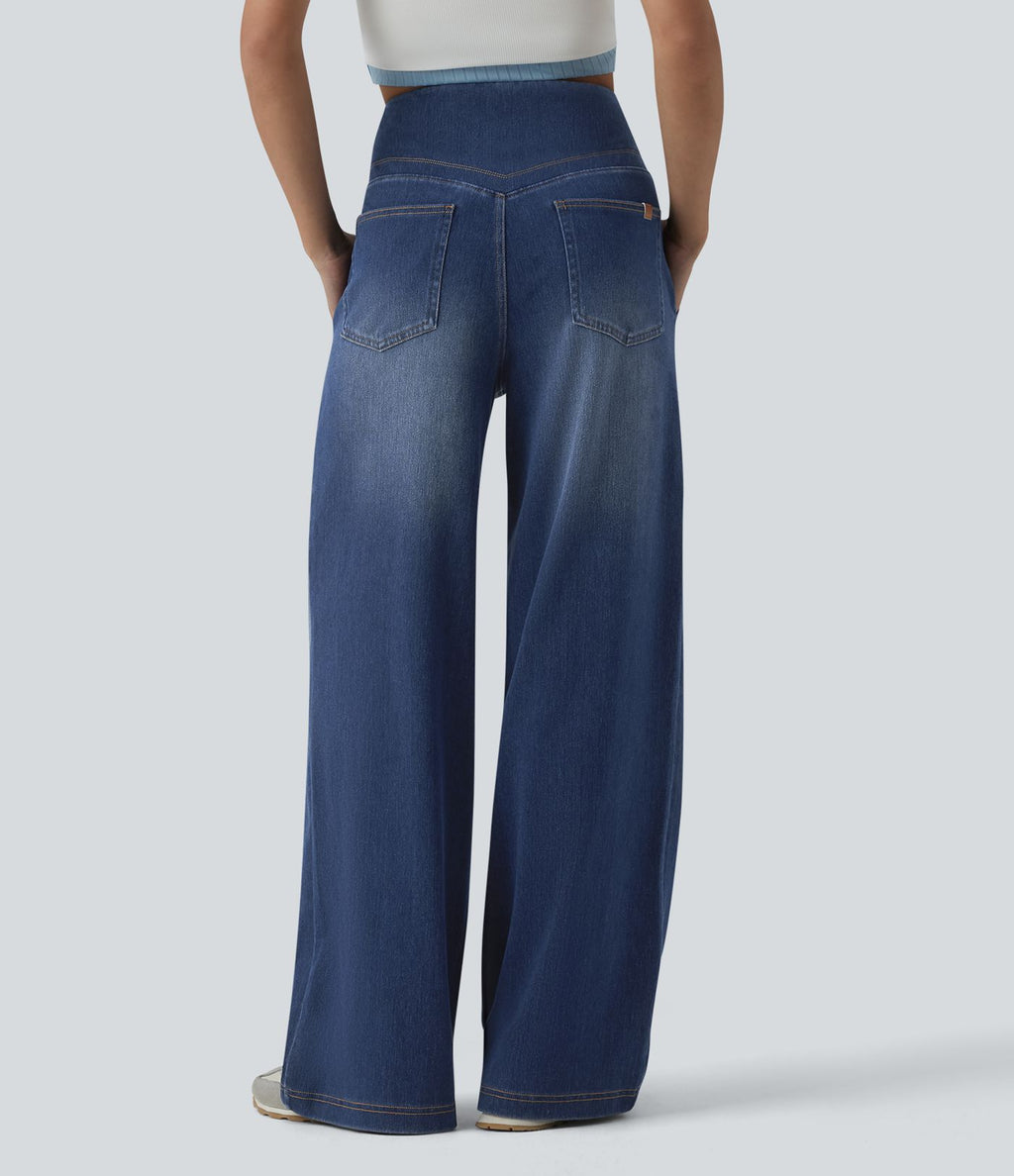 Halara Flex™ Jean large décontracté ventre plat taille haute avec poches
