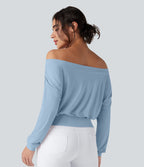 Haut de sport yoga oversize épaules dénudées effet frais InstantCool séchage rapide