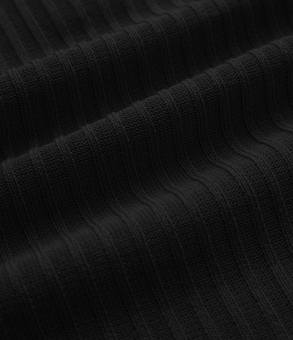 Pull tailleur à col polo et manches courtes