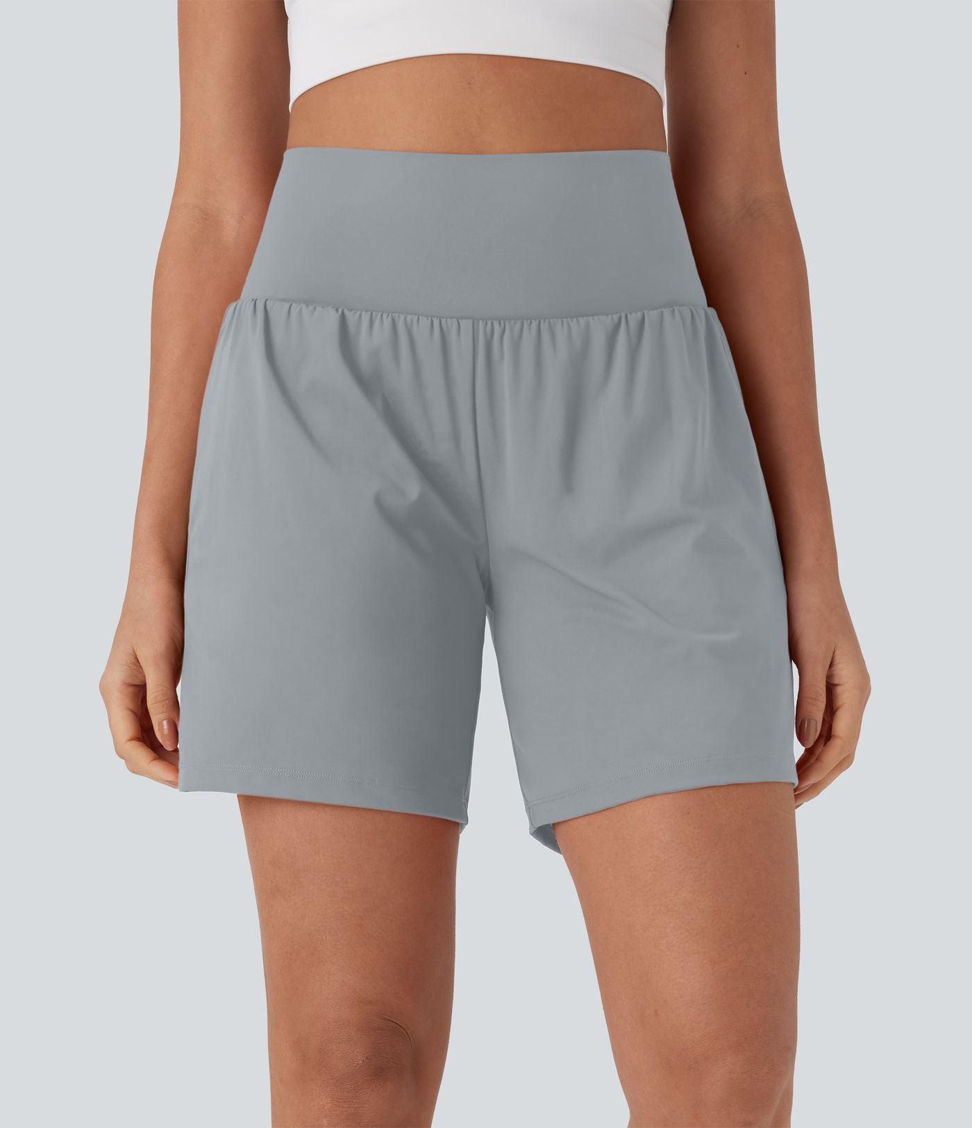 Short de yoga SoftlyZero™ Airy 2-en-1 taille très haute avec poches et effet frais InstantCool 17,5 cm