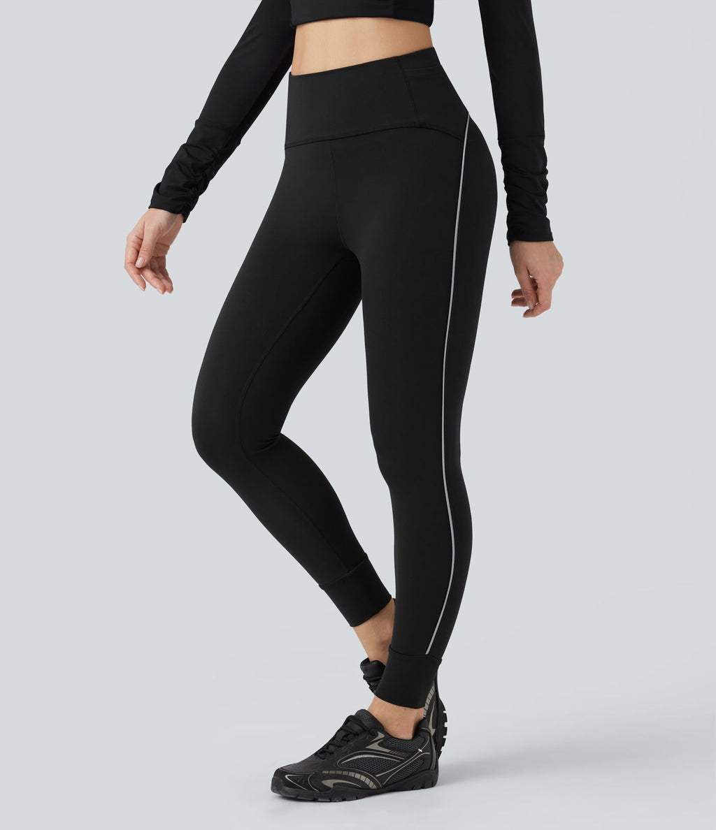 Legging de randonnée gainant taille haute réfléchissant avec poches - UPF50+ SoftlyZero™