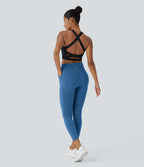 Legging d'entraînement gainant galbant taille haute avec effet scrunch et poches Halara UltraSculpt™