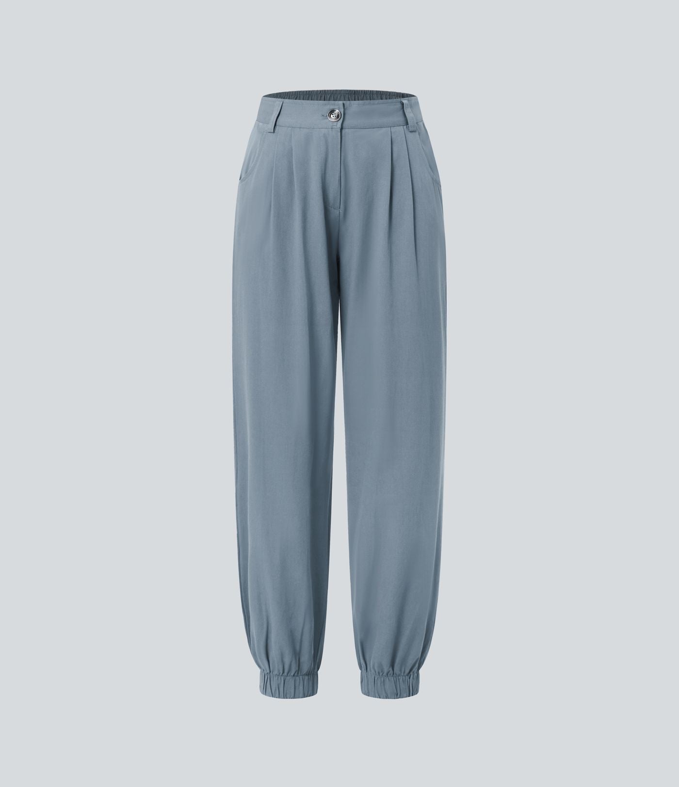 Joggings décontractés à taille mi-haute avec poches