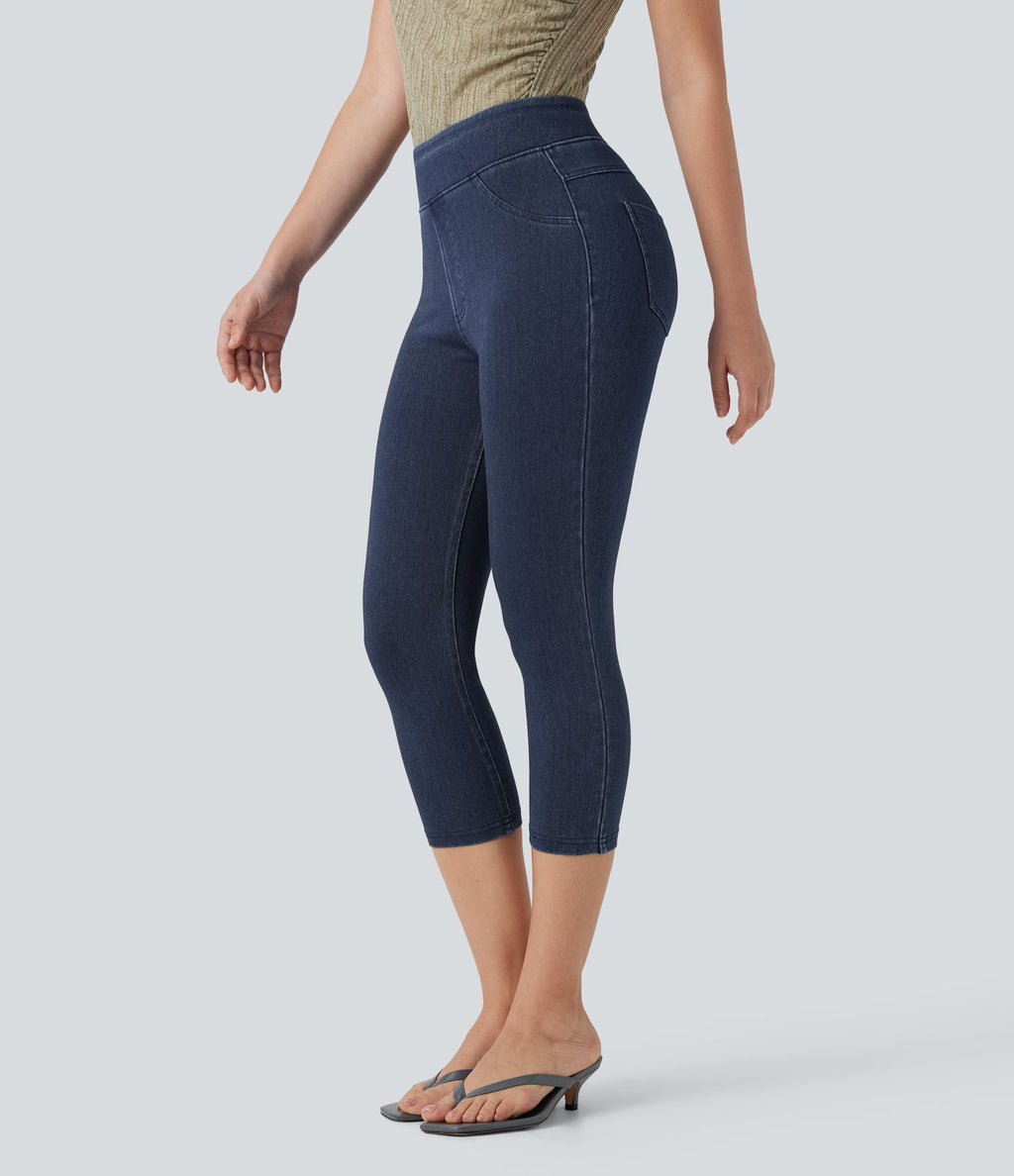 Halara Flex™ Jegging Capri Taille Haute Extensible Poche Latérale Arrière