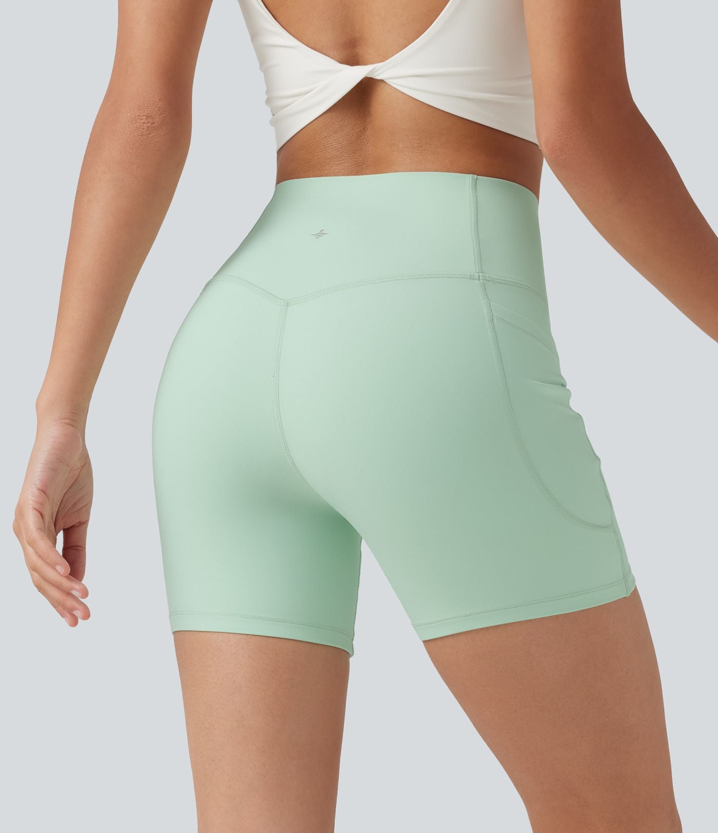 Short biker Halara UltraSculpt™ taille haute effet ventre plat avec poches, 12,5 cm