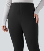 Pantalon tailleur fuselé taille haute grande taille Halara Flex™ avec poches