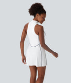 Robe golf active mini Softlyzero™ séchage rapide sans manches demi-zip avec poches latérales - Golf Tee