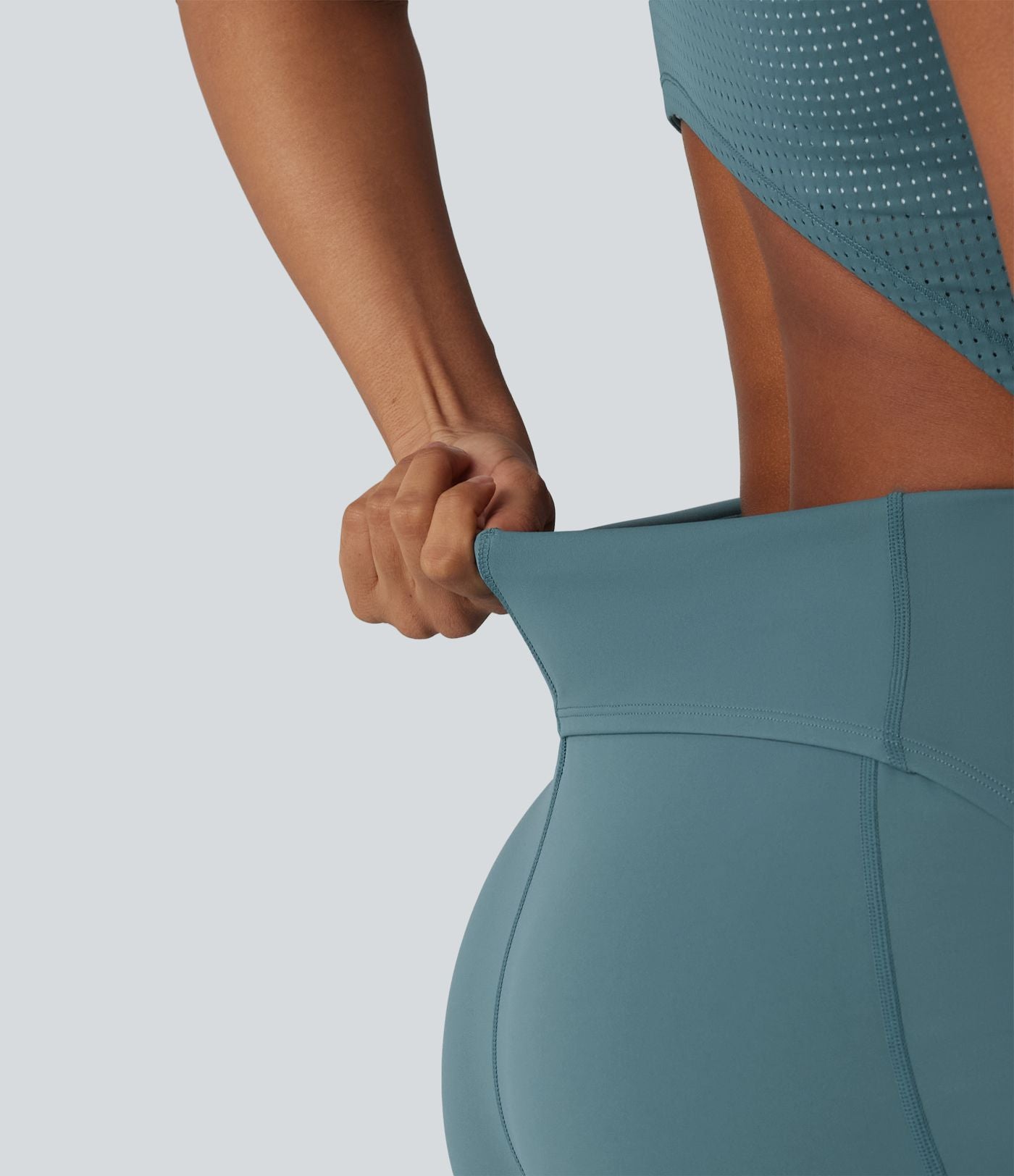 Barboteuse de yoga dos nu sans manches en mesh respirant avec jupe amovible et poches – Easy Peasy