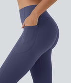 Legging corsaire d'entraînement gainant galbant taille haute avec effet scrunch et poches Halara UltraSculpt™