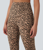Legging de yoga gainant taille haute imprimé léopard avec poches Halara UltraSculpt™