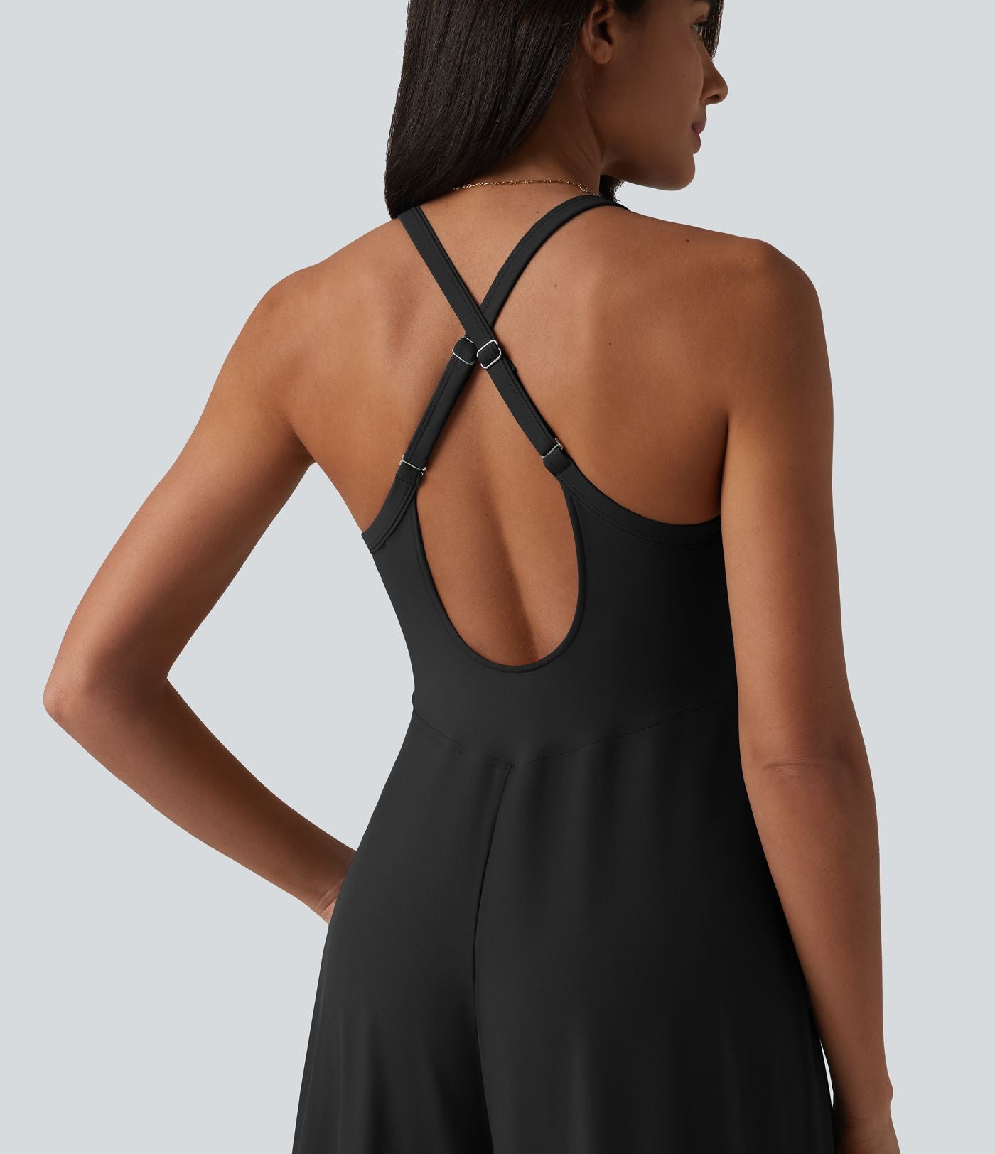 Combinaison fluide Breezeful™ col U dos nu séchage rapide avec poches