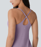 Softlyzero™ Plush Robe de danse courte dos nu avec short intégré - Version Easy Peasy