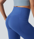 Jogging court SoftlyZero™ taille haute ventre plat coupe ballon avec poches
