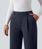Pantalon de travail thermique doux taille haute à coupe droite avec poches SoftlyZero™