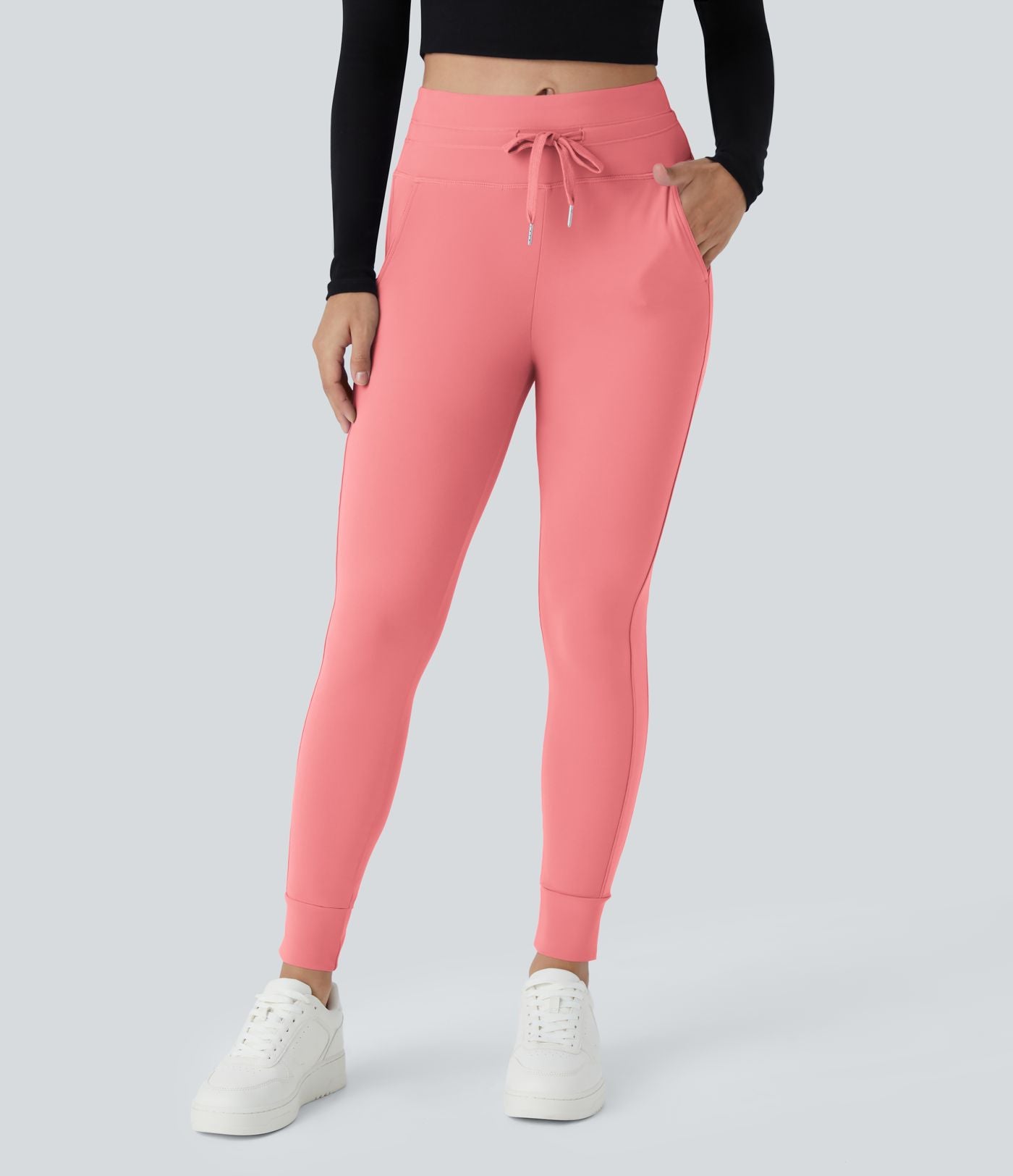 Jogging taille haute Softlyzero™ Plush avec cordon de serrage et poches latérales