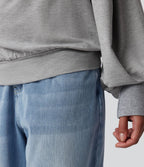 Sweat-shirt col bateau manches longues