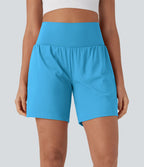 Short de yoga SoftlyZero™ Airy 2-en-1 taille très haute avec poches et effet frais InstantCool 17,5 cm