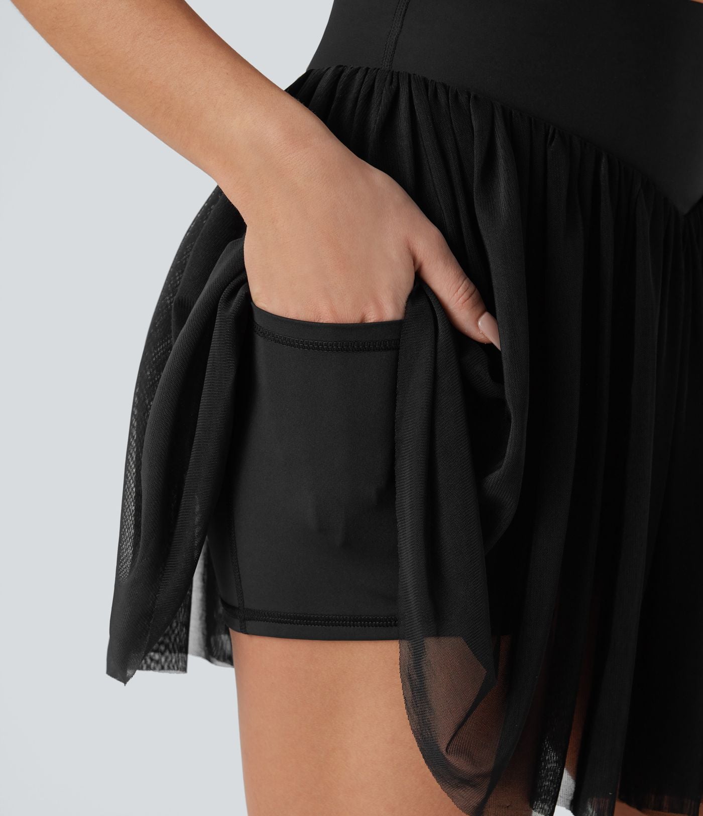 Legging d'entraînement gainant galbant taille haute avec poches Halara UltraSculpt™