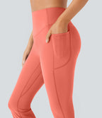 Pantalon de yoga à coupe bootcut gainant galbant taille haute avec effet scrunch et poches Halara UltraSculpt™