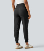 Jogging fuselé Halara UltraSculpt™ taille haute esprit bureau avec poches