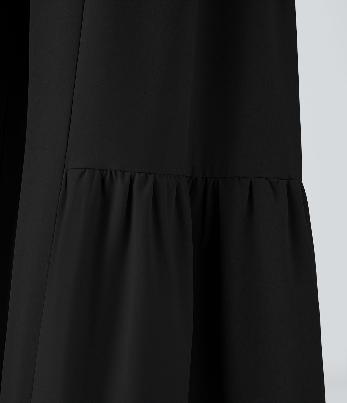 Breezeful™ Pantalon Large Casual Taille Haute Froncé à Nouer Devant et Dos Fluide Séchage Rapide