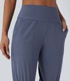 Short décontracté taille haute avec poches latérales