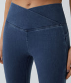 Halara Flex™ Jegging Travail Tricoté Extensible Lavé Poche Latérale Croisée