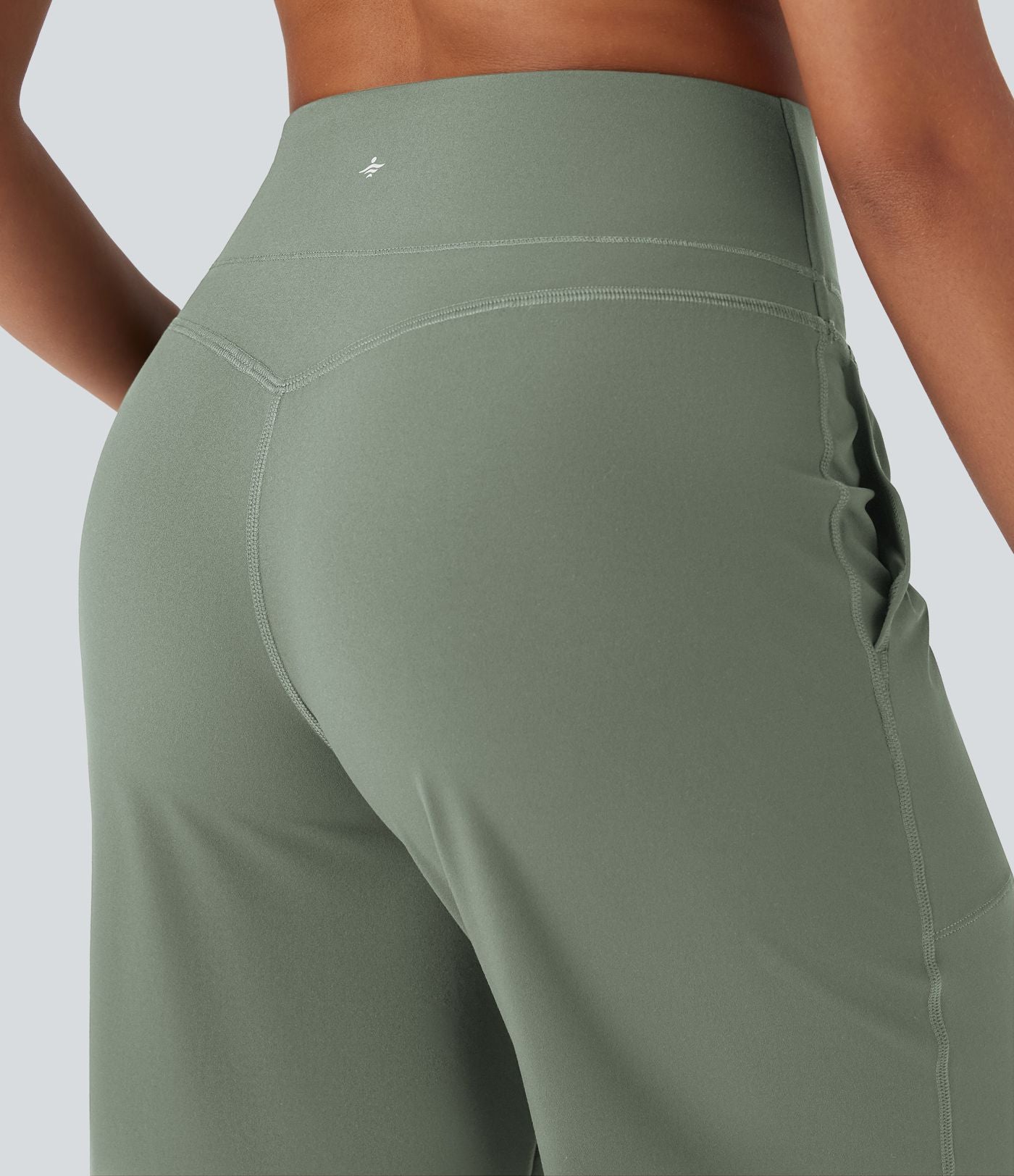 Pantalon de yoga droit gainant taille haute avec poches Halara UltraSculpt™