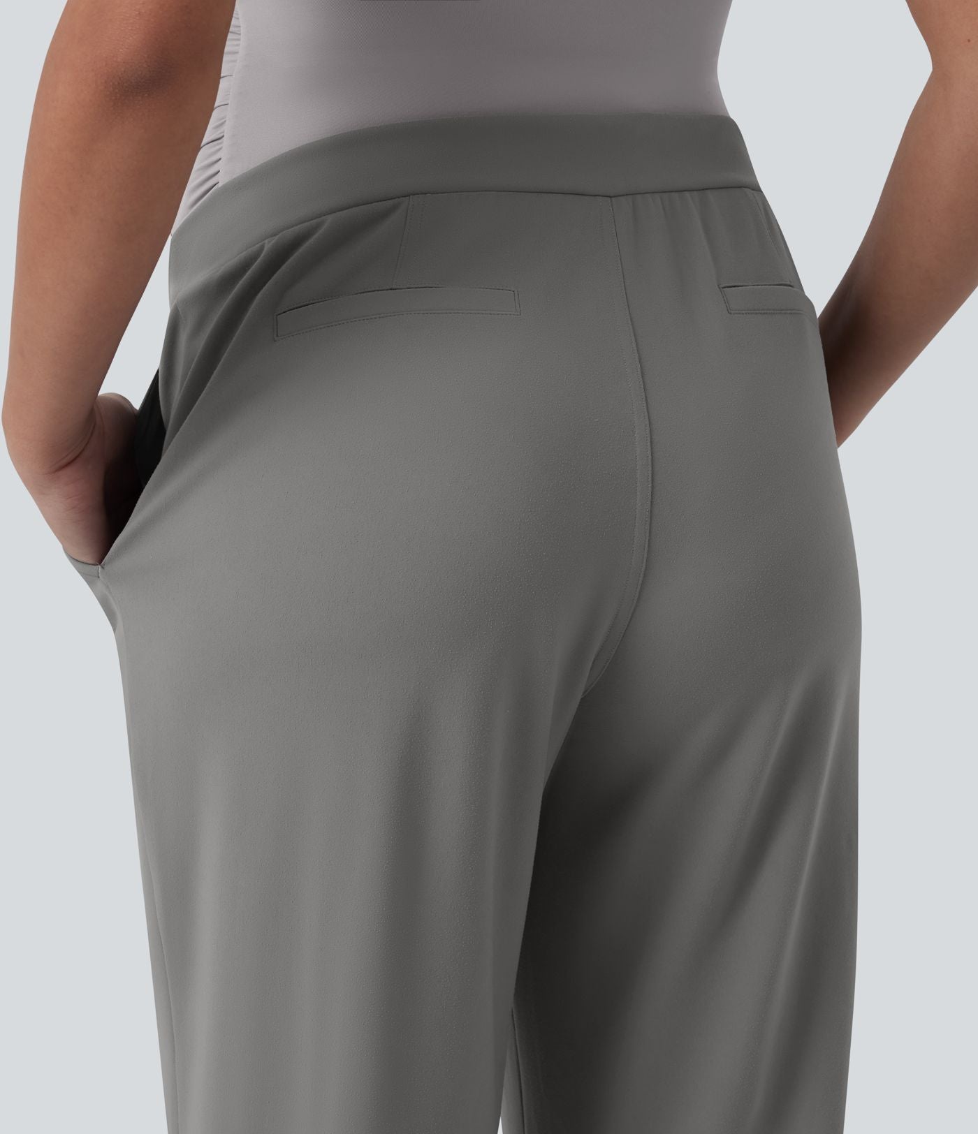 Pantalon tailleur de grossesse Halara Flex™ DayStretch coupe droite taille super haute avec poches