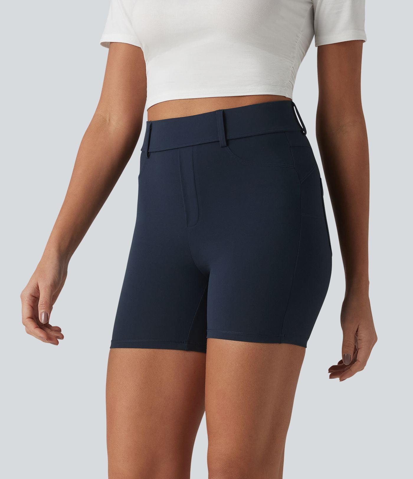 Halara UltraSculpt™ Cycliste casual 12,5 cm taille haute avec poches