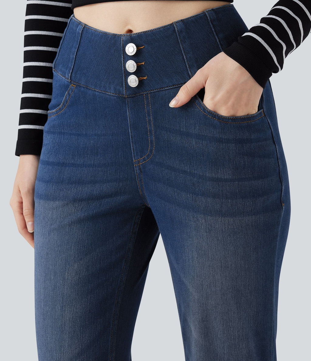 Jean bootcut taille haute Halara Flex™ avec poches