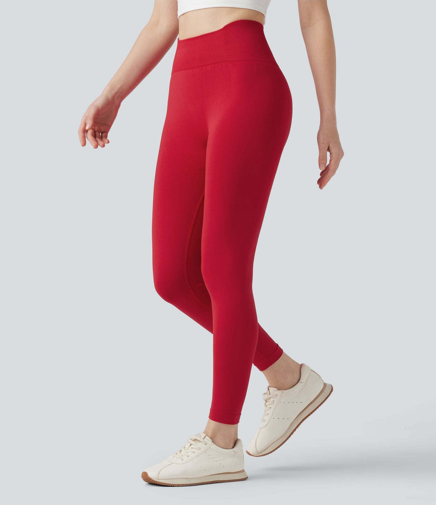 Legging de yoga 7/8 taille haute effet push-up Seamless Flow