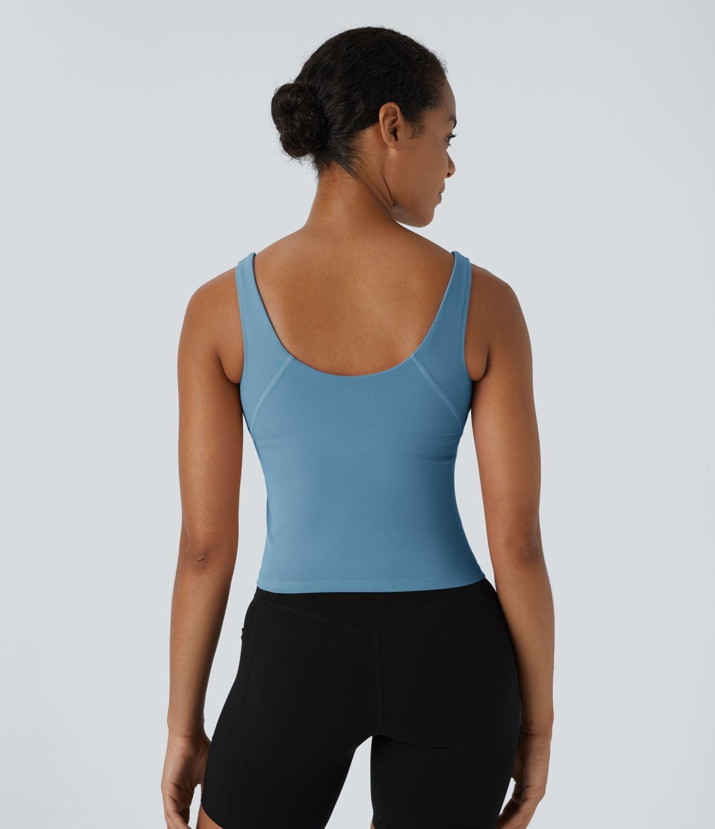 Softlyzero™ Plush Top Débardeur Uni Col en V Soutien-Gorge Intégré