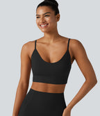 Brassière de sport et de yoga Halara UltraSculpt™ côtelé à maintien léger