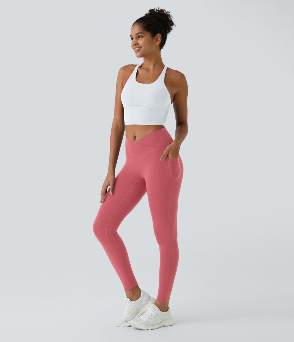 Softlyzero™ Legging Unis Poches Croisées